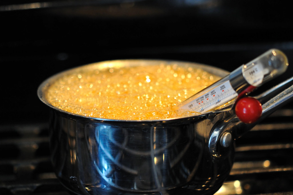 Boiling sugar My blog post. From the recipe by Scoochmaroo… Flickr