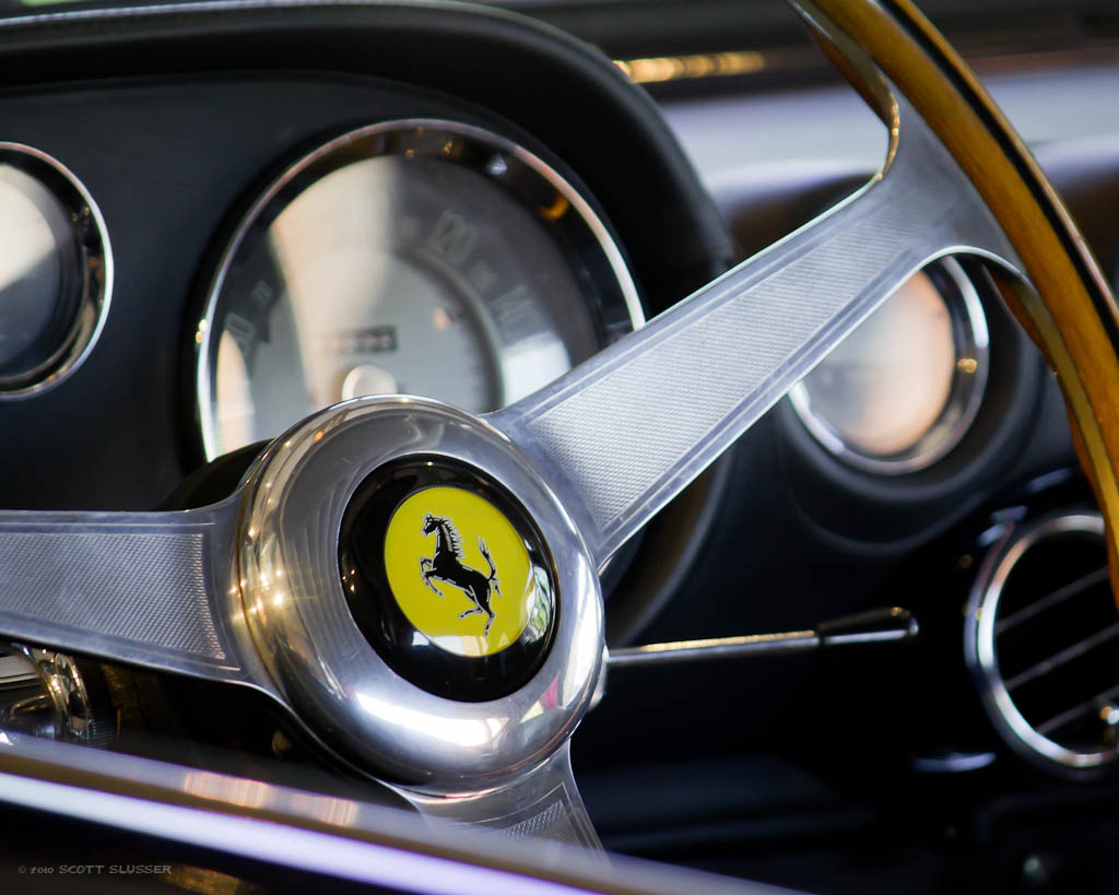 _MG_6284 Ferrari logo from the steering wheel of a 1963 Fe… Flickr