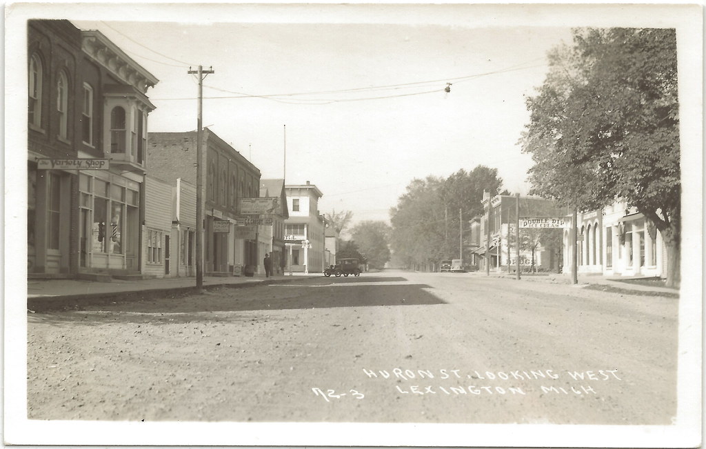 CEN Lexington MI RPPC 1920s Village View Double Dip Ice Cr… Flickr