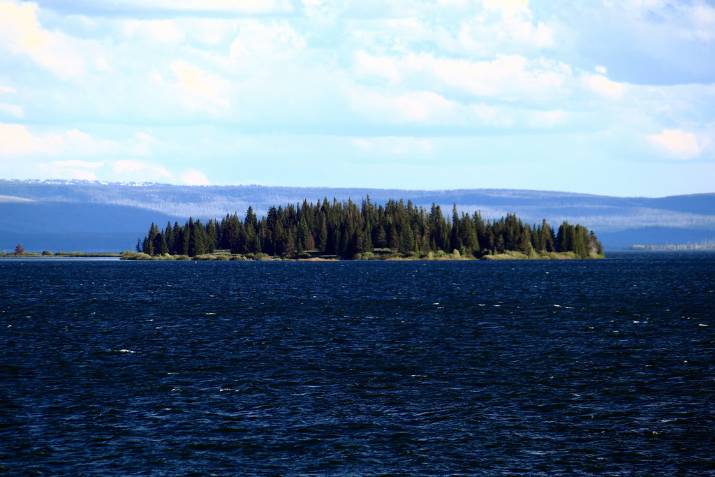 View of Stevenson Island in Yellowstone Lake from Lake Vil… Flickr