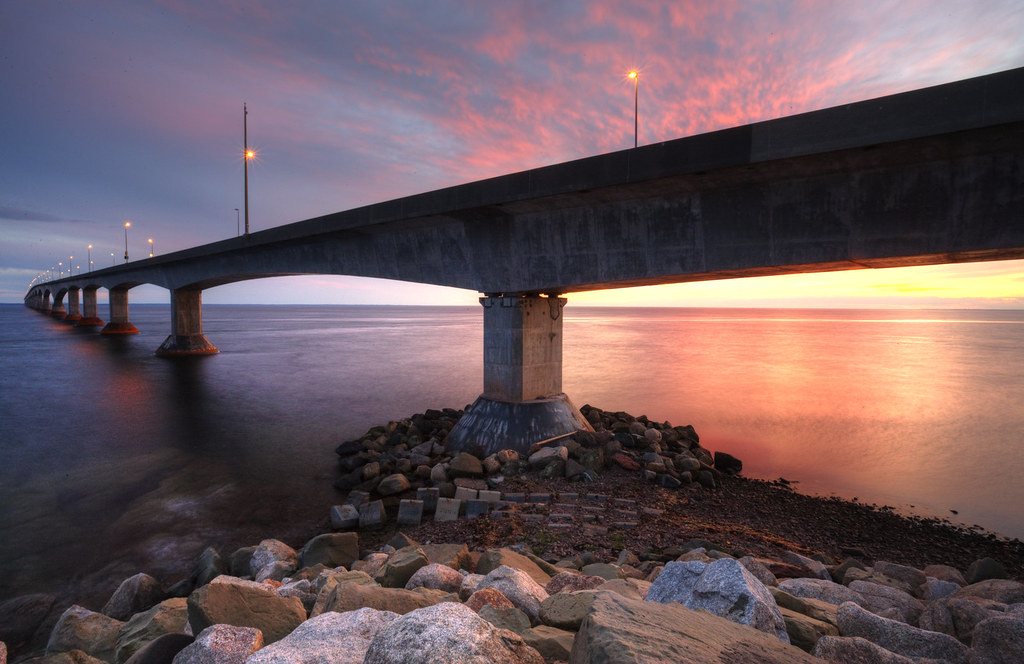Confederation Bridge, PEI (0Y4O7278) Sunset on the PEI sid… Flickr