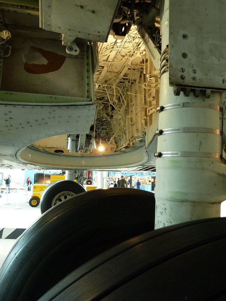 Wheel well of USAir 737 Museum of Flight. Rakesh A Flickr