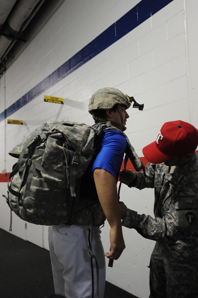 Derek Holland Texas Ranger player Derek Holland is helped … Flickr