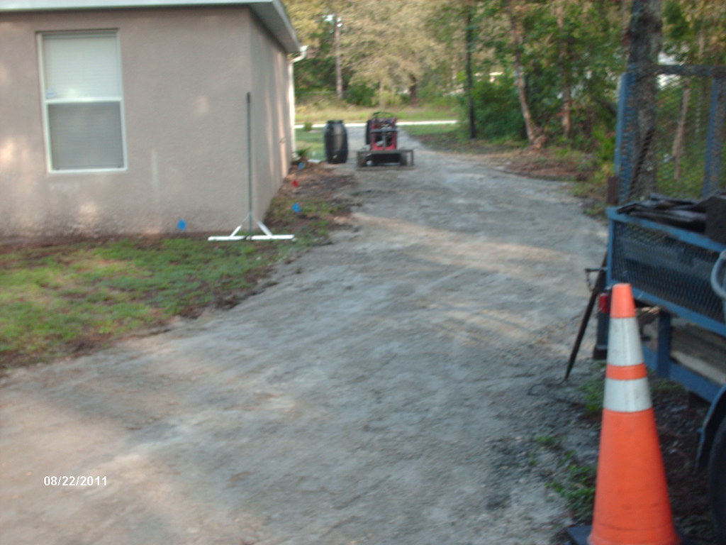 12' x 40' RV Parking Pad with Crushed Concrete Driveway Flickr