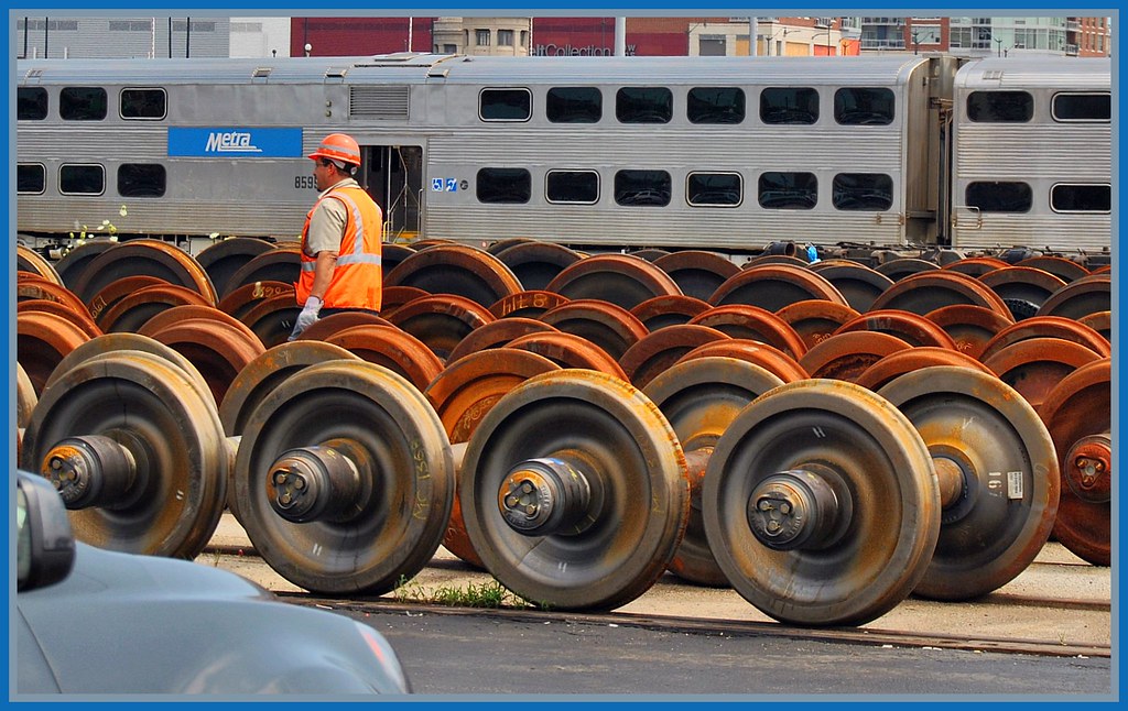 Change the wheels and check the oil.... Train wheels wear … Flickr