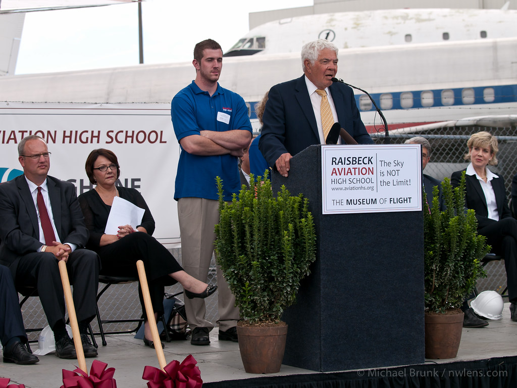 Aviation High School Groundbreaking Lead donor James Raisb… Flickr