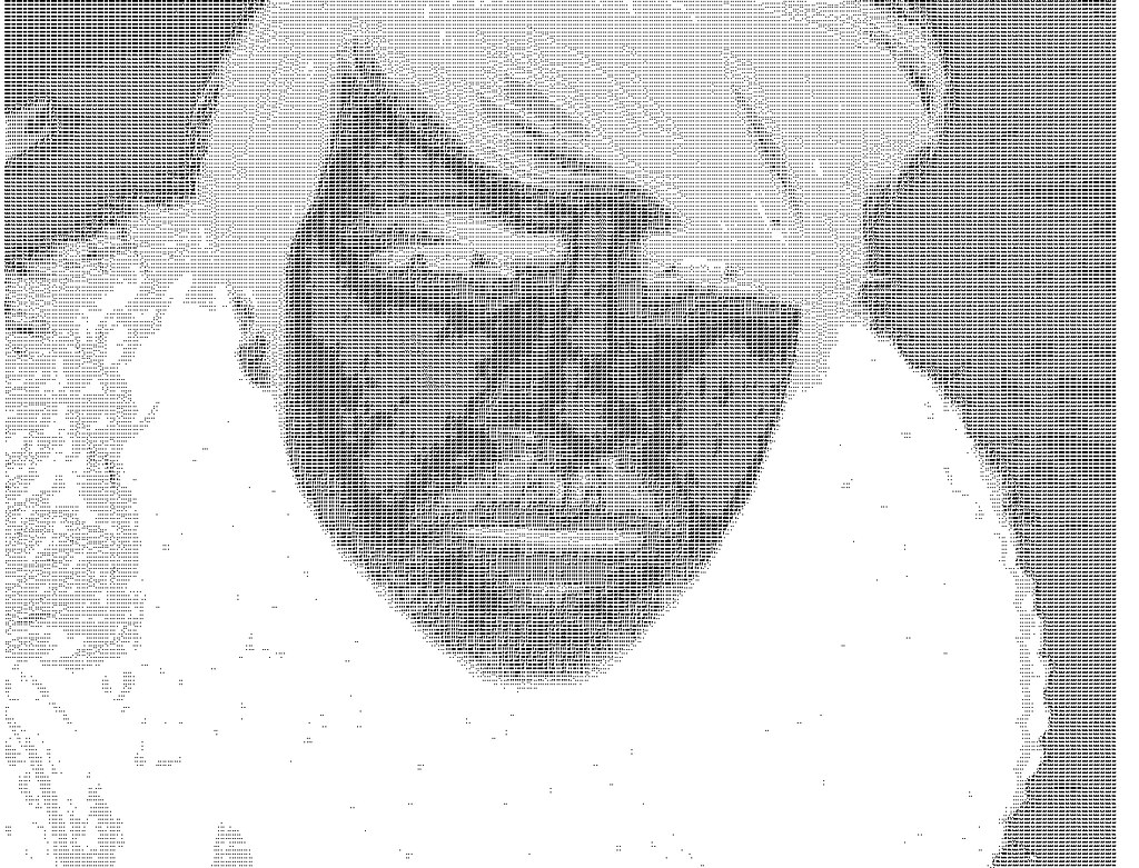 ASCII Self Portrait, 16/08/2011 Looks like a samurai mask.… Flickr