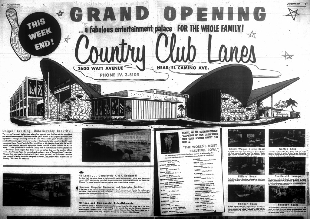 Grand Opening of Country Club Lanes, Sacramento Powers, D… Flickr