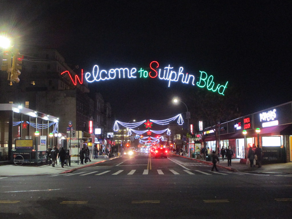 To Sutphin Blvd sign Hillside Avenue, looking so… Flickr