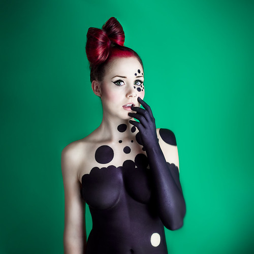 Dots Body paint, hair and makeup by me! Canon 50mm AB800 w… Flickr