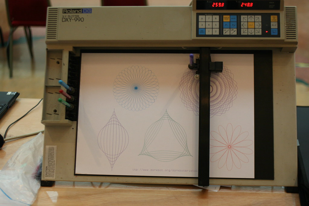 BMMF FlatBed Pen Plotter My Roland DXY990 eightpen fla… Flickr