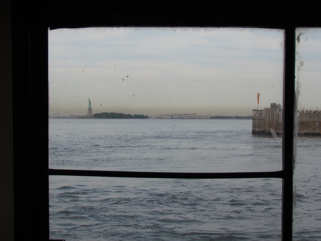 Statue of Liberty Outside Dirty Window Governor's Island F… Flickr