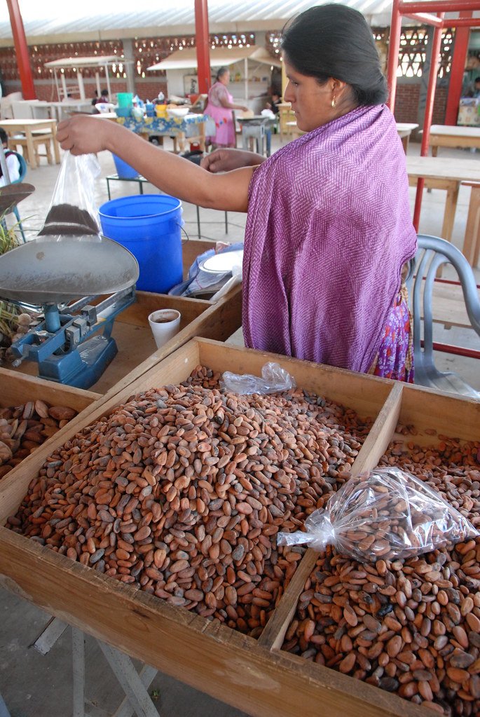 Cacao In The Market Oaxaca A seller in a small market in t… Flickr