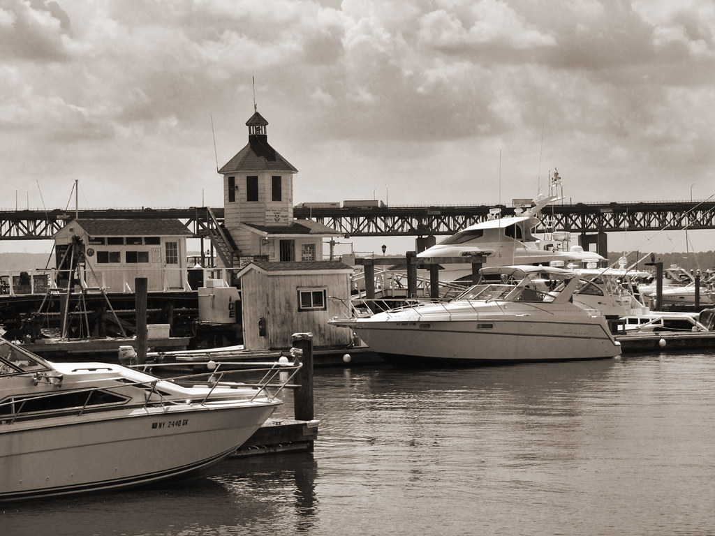 The Boat House sepia The boat harbour in Tarrytown N.Y. wi… Flickr