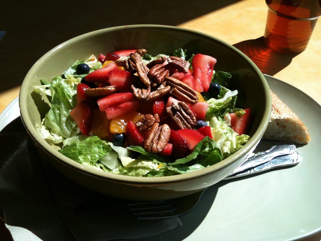 Strawberry Salad The strawberry salad at Panera Bread