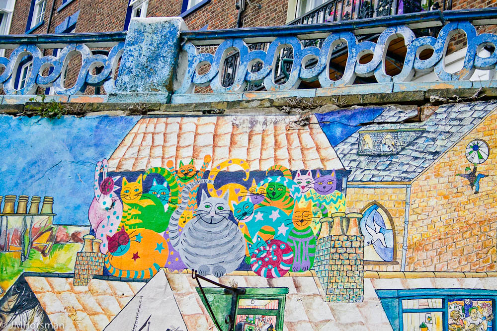 Murals on wall, Scarborough Lolamon Flickr