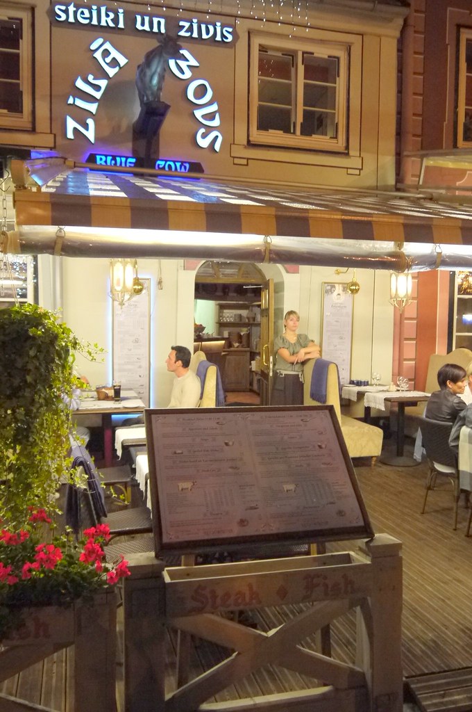 Zilā Govs, Riga, Latviva Steiki Un Zivis Steak restauran… Flickr