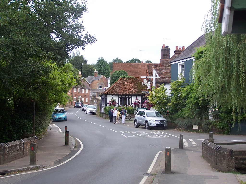 Street scene, Shere Flickr