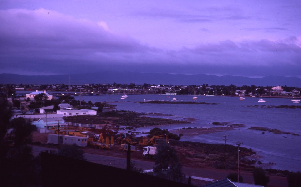 Port Augusta Very high tide 1983 A king tide arrives in … Flickr