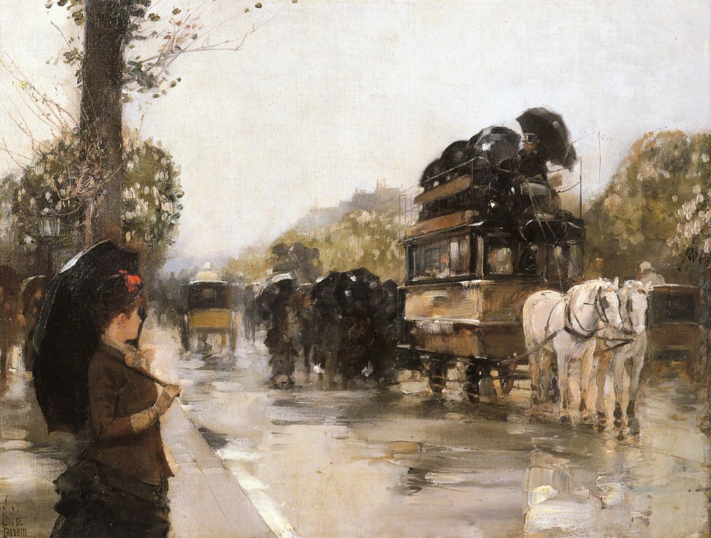 Childe Hassam April Showers, Champs Elysees Paris [1888]… Flickr