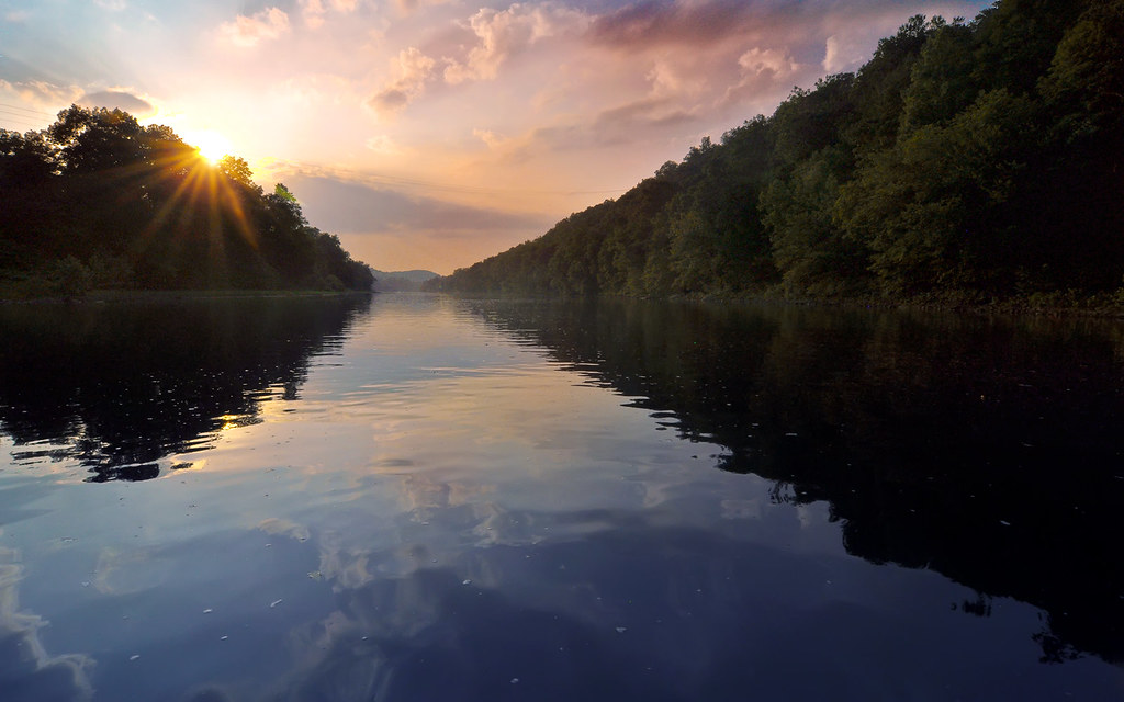 Sunset on the Kiski River This is from one of many trips u… Flickr