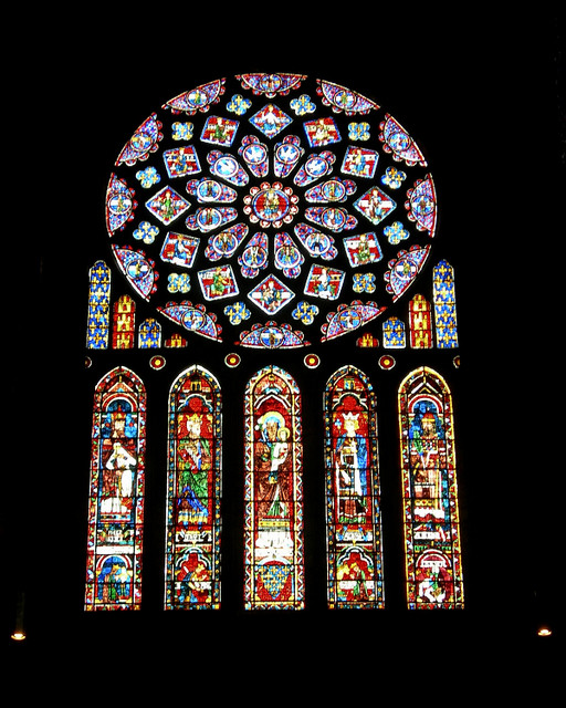 North rose window at Chartres Recently cleaned and restore… Flickr