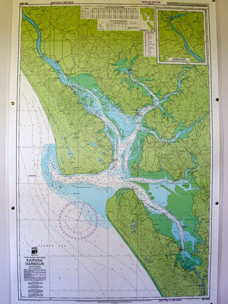 11021353 Kaipara Harbour Map NZ Northland Map of Kaipa… Flickr