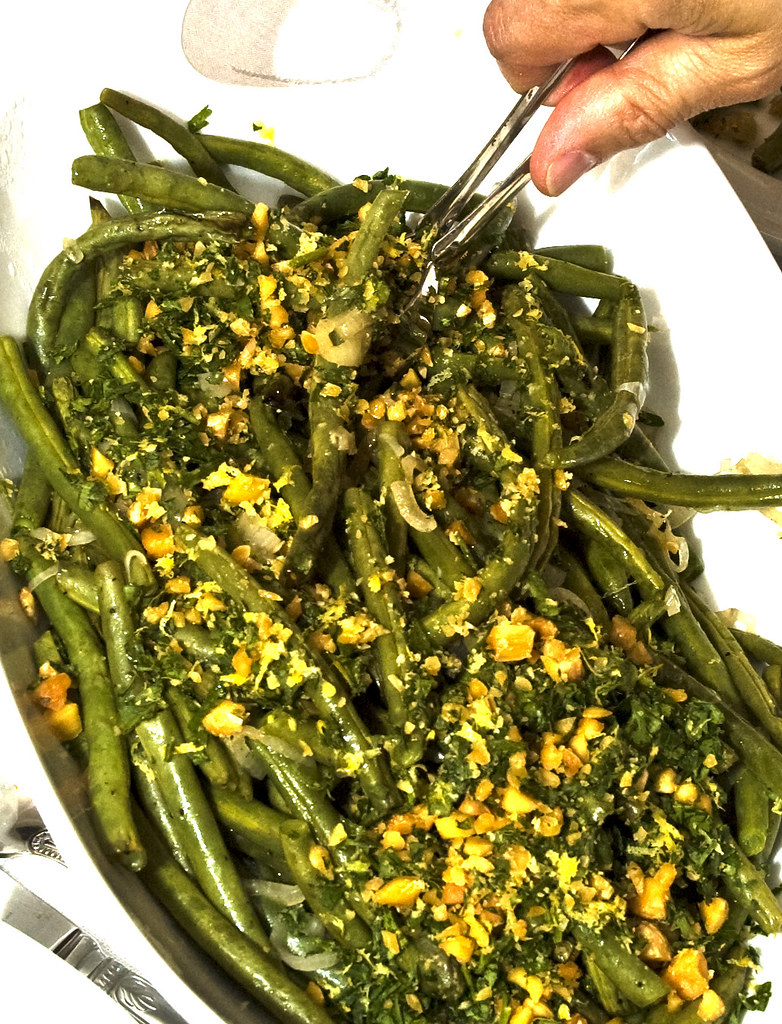 Green Beans with Walnuts Shallots and Lemon Zest Steve Flickr