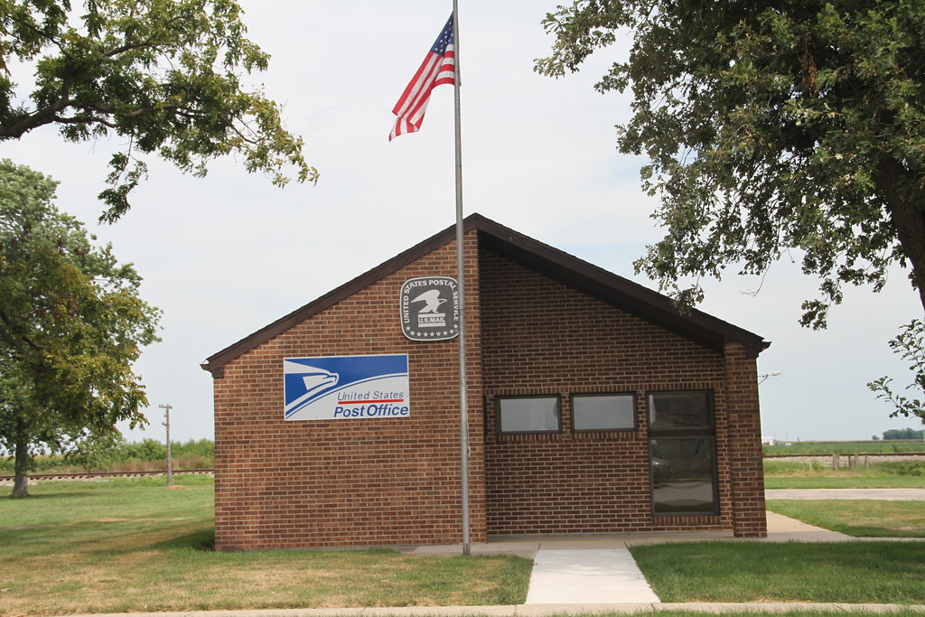 Strawn IL, Post Office, 61775, Strawn Illinois, Livingston County IL