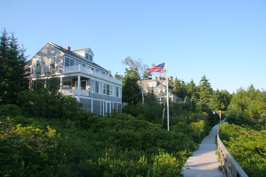 Boardwalk around edge of Squirrel Island, Maine This board… Flickr