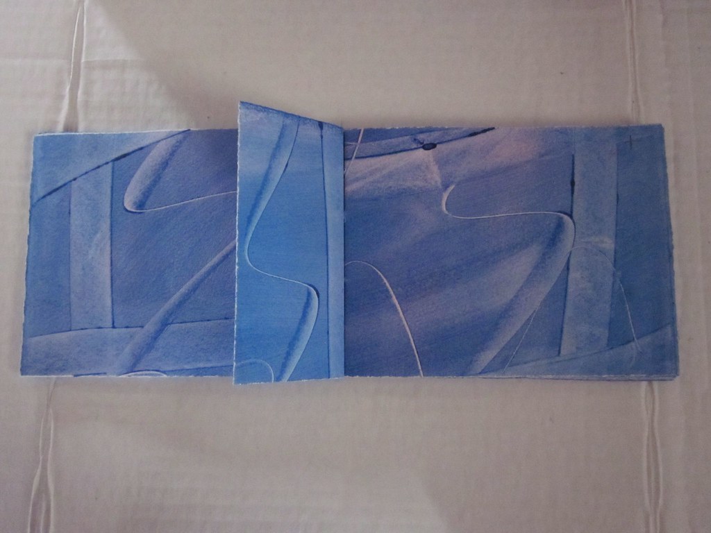 Paste Paper Blue Book paste paper, arches text wove, hand … Flickr