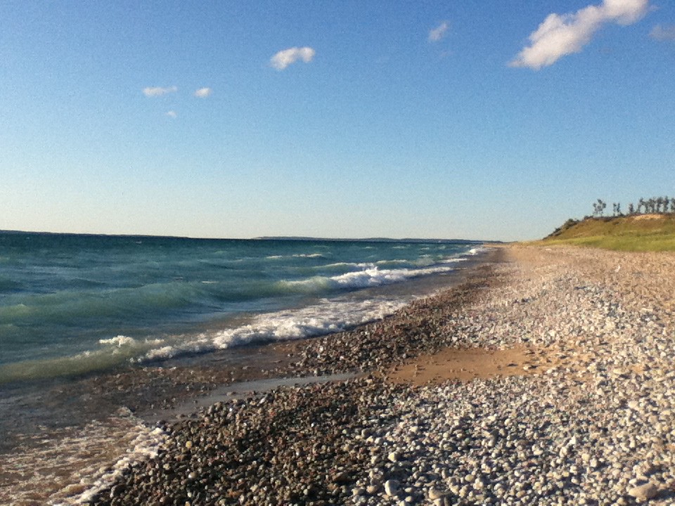 Lake Michigan shoreline at the end of the strenuous Dunes … Flickr
