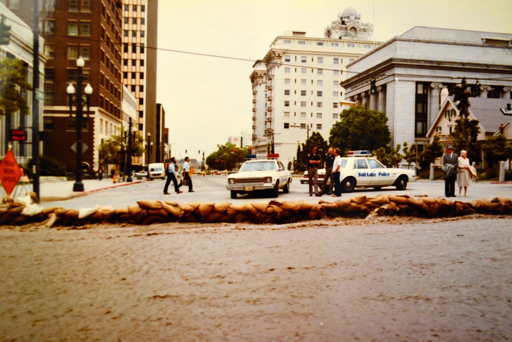 Salt Lake City flooding, 1983 South Temple at State Stre… Flickr