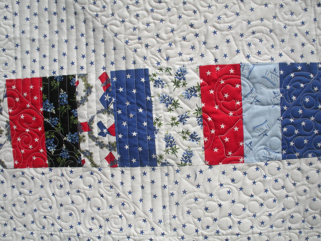 QUILT ACROSS TEXAS STAR PIECED BACKING Made by Karen O… Flickr