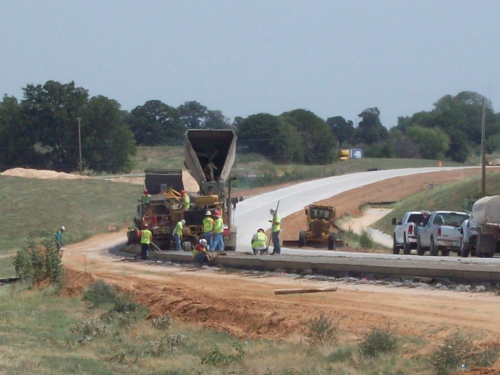 Duit Construction placing cncrete on HWY 33 Andrew Penney