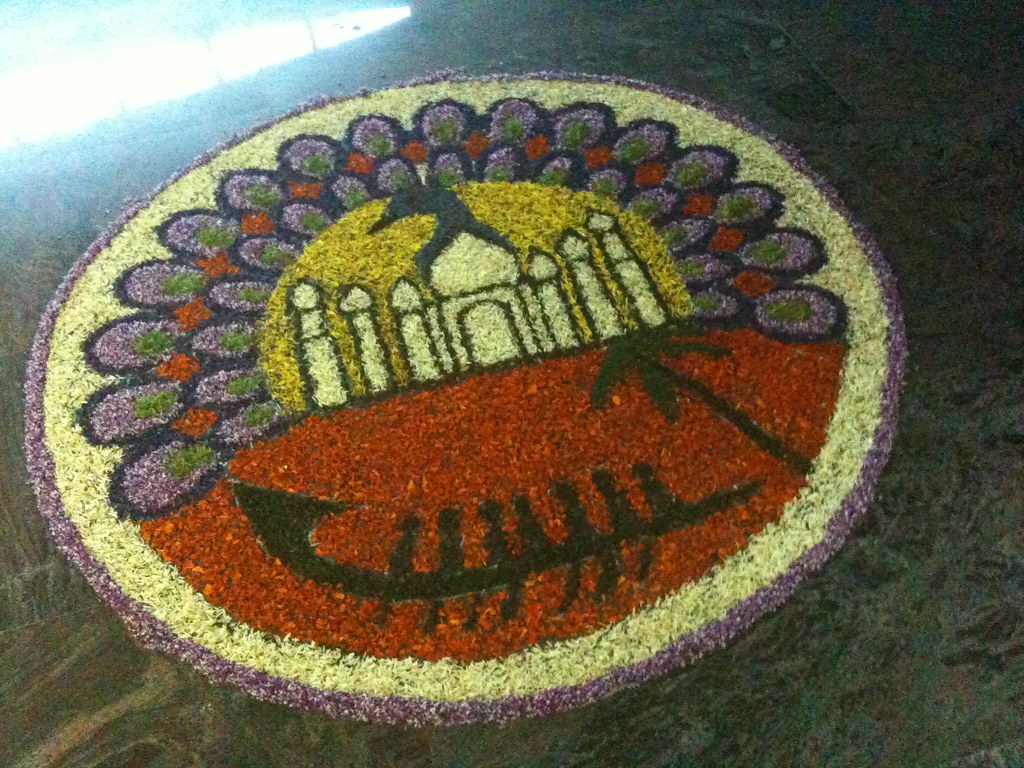 Flower arrangement for Onam in India Flower arrangement fo… Flickr