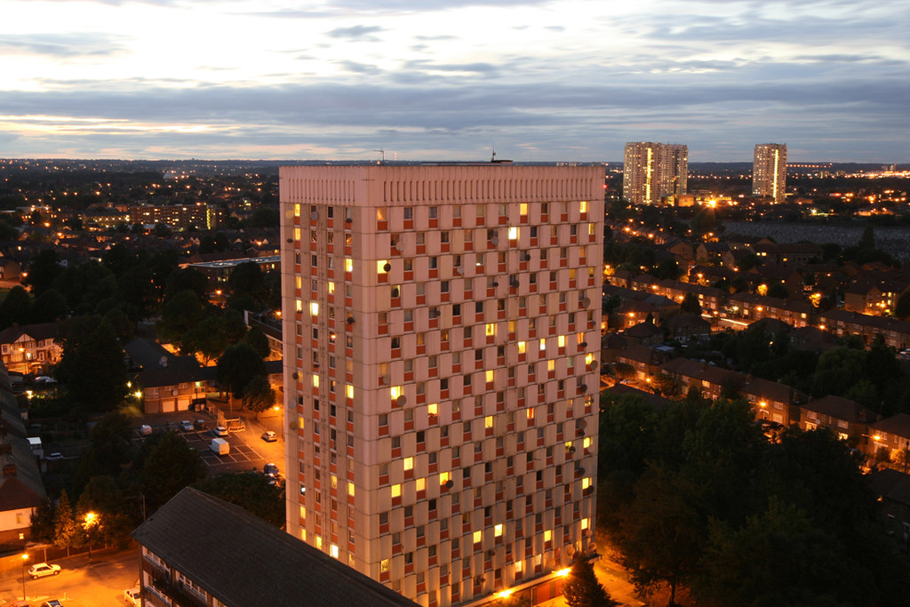 Edmonton, London Shires Estate. You can see the 3 towers o… Flickr
