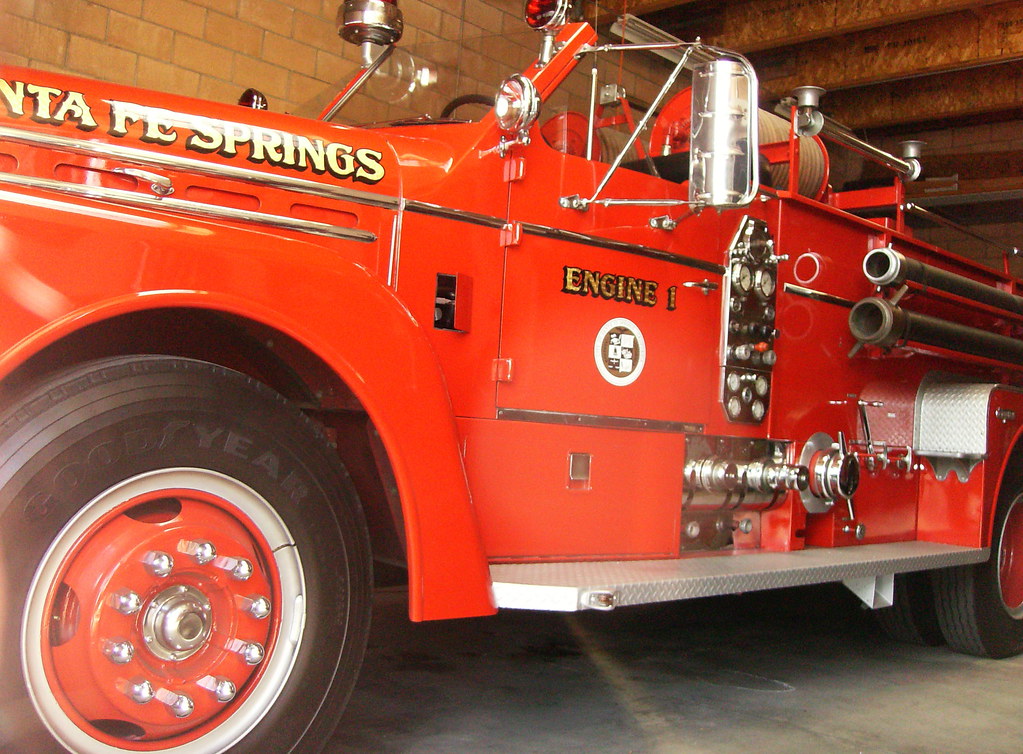 Santa Fe Springs gold leaf fire apparatus www.bigcitysigns… Big