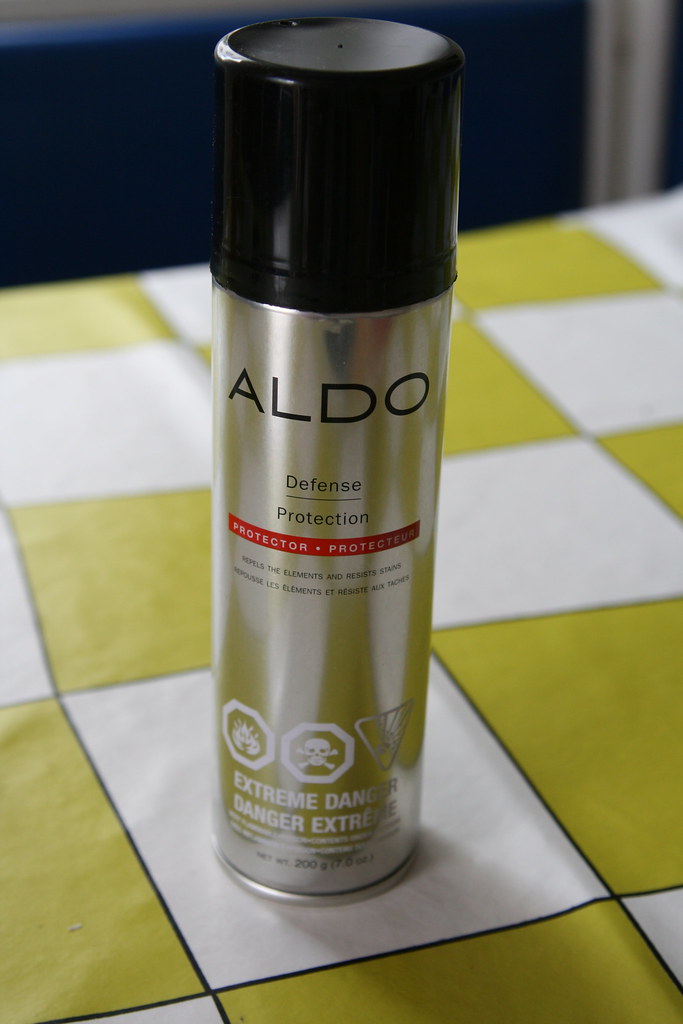Aldo leather protection spray This is a spray purchased in… Flickr