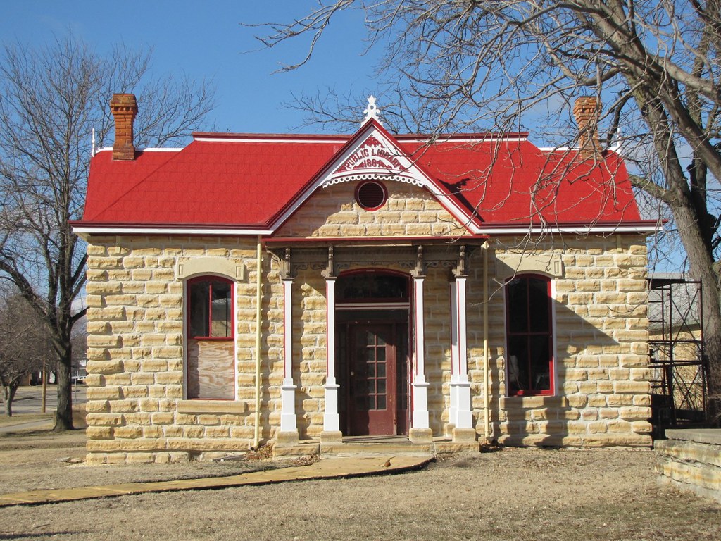 Cutest library ever Originally the Cawker City (Kansas) to… Flickr