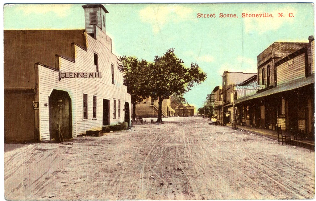 Street Scene, Stoneville, N.C. A view of the town's busine… Flickr