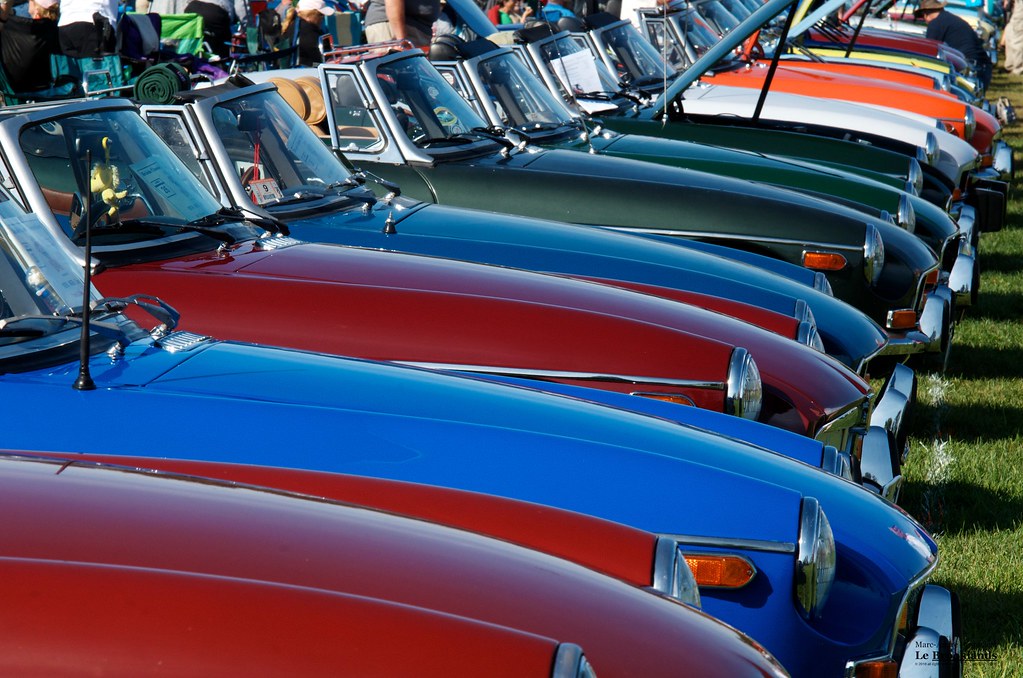 Used car parking lot XXVI British Invasion Stowe, Vermont Marc
