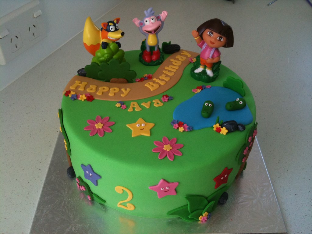 Dora the Explorer cake Dora the Explorer cake for my grand… Flickr