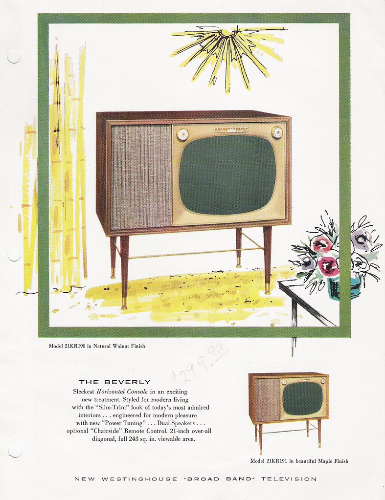 WESTINGHOUSE Television Model 21KR190 Dealer Sales Sheet (… Flickr