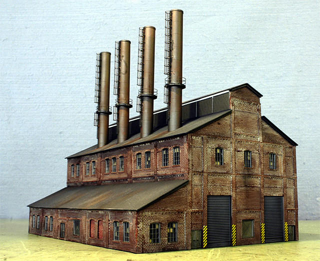 N Steel Mill Boiler House N scale Steel Mill Boiler House Flickr