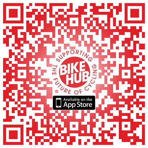 Bike Hub iPhone app store QR code hires QR code goes to … Flickr