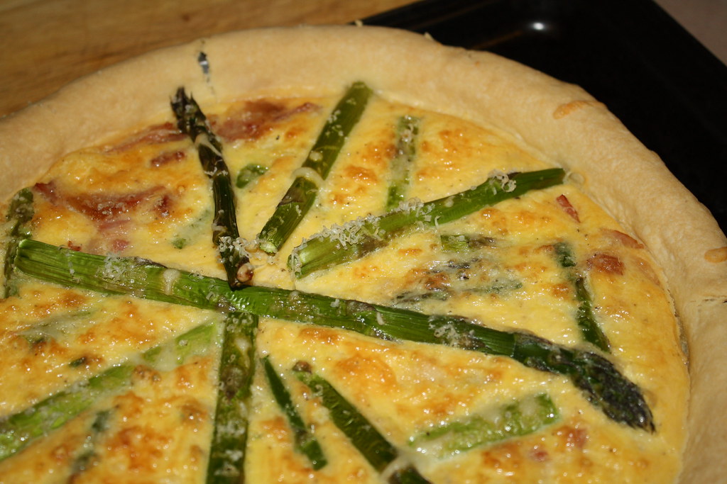 asparagus & bacon tart Flickr