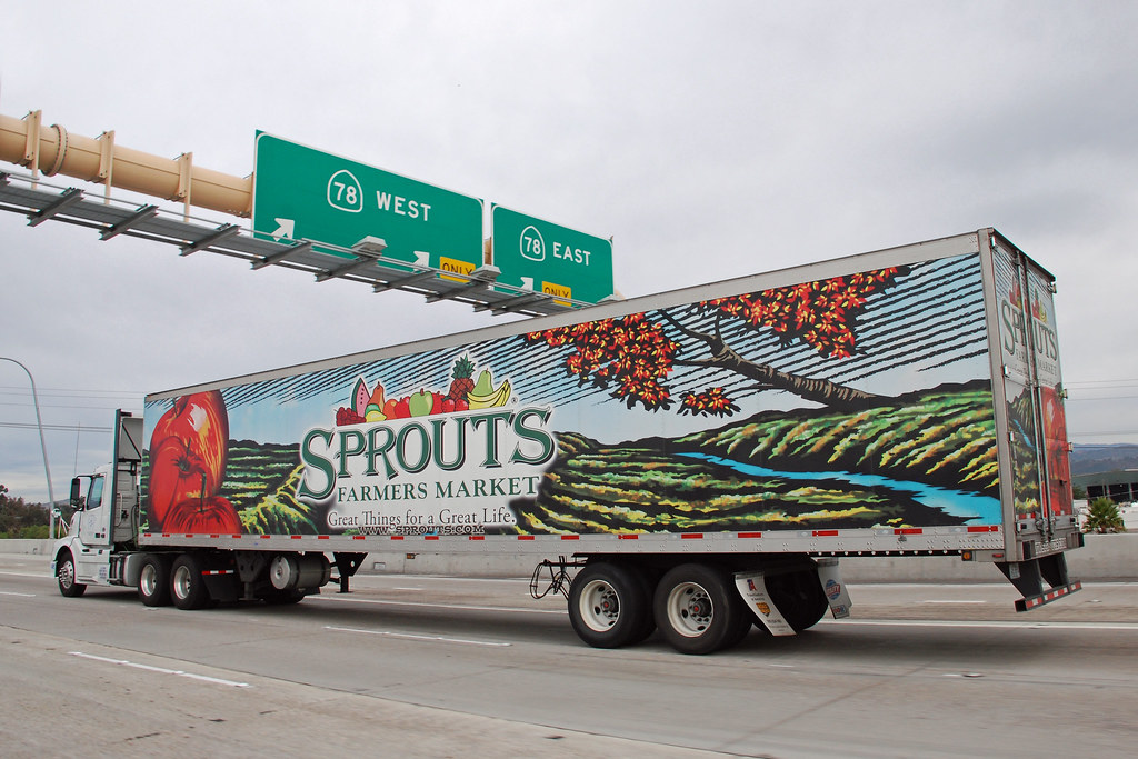 Sprouts Sprouts supermarket truck on Interstate 15 in Esco… Flickr