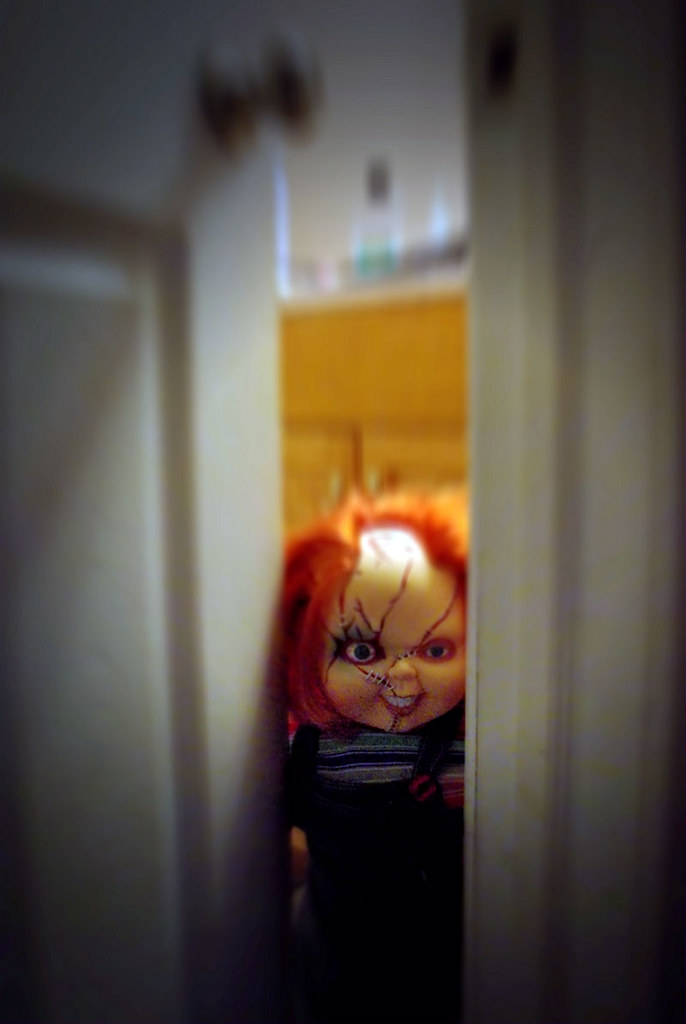 Chucky in the bathroom charles hildebrandt Flickr