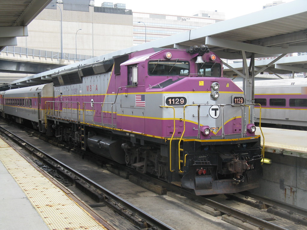 MBTA GP40MC no. 1129, Boston North Station, MA Flickr